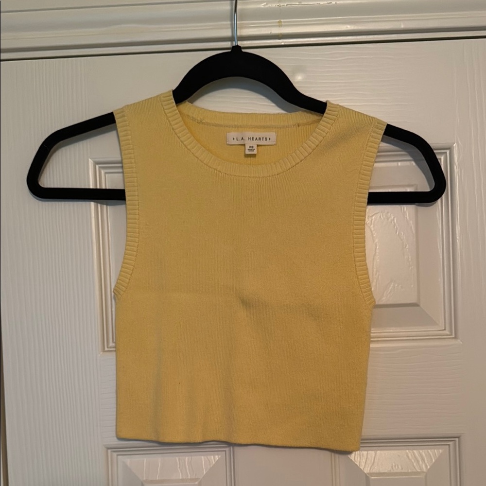 La Hearts Mustard Tank Top